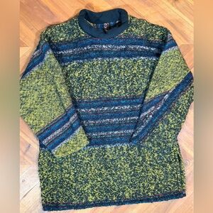 Vintage Mohair Wool Sweater Slouchy 80s Boho Knit New Zealand Unisex Oversized